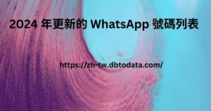 2024 年更新的 WhatsApp 號碼列表