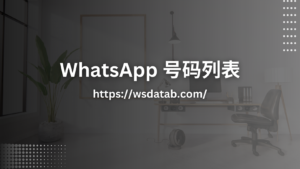 WhatsApp 号码列表 